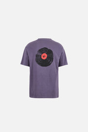 CALIFORNIA COTTON TEE - Track Club Vintage Plum DISTRICT VISION - détails sur le produit
