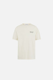 CALIFORNIA COTTON TEE - Track Club Vintage White DISTRICT VISION - porté de face