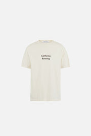CALIFORNIA COTTON TEE - Wave Runner Vintage White DISTRICT VISION - porté de face