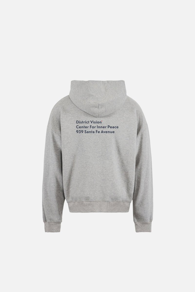 CALIFORNIA COTTON HOODIE - Staff Hoodie Heather Gray DISTRICT VISION - vue de dos