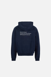 CALIFORNIA COTTON HOODIE - Staff Hoodie Navy DISTRICT VISION - vue de dos