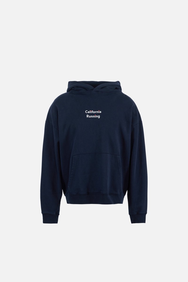 CALIFORNIA COTTON HOODIE - Wave Runner Navy DISTRICT VISION - porté de face — photo 2