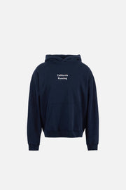 CALIFORNIA COTTON HOODIE - Wave Runner Navy DISTRICT VISION - porté de face