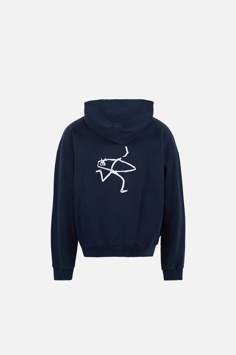CALIFORNIA COTTON HOODIE - Wave Runner Navy DISTRICT VISION - détails sur le produit — photo 3