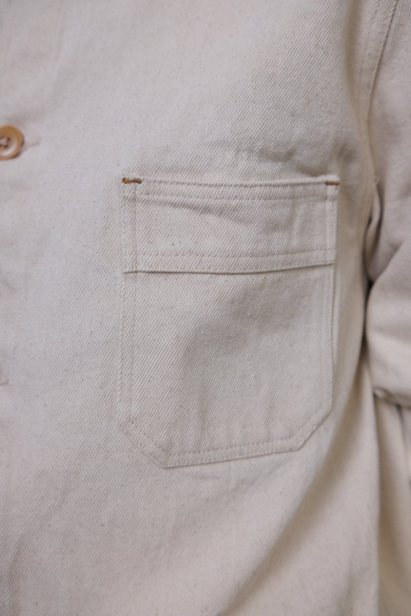 VOLCI - VESTE DE TRAVAIL - OFFWHITE Le Mont SaaDétail col veste Le Mont Saint Michel Volci offwhiteint Michel