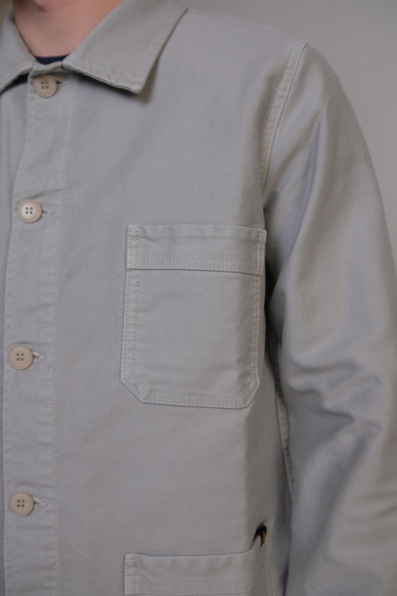 MOLESKIN WORK JACKET LIGHT GREY Le Mont Saint Michel — photo 6