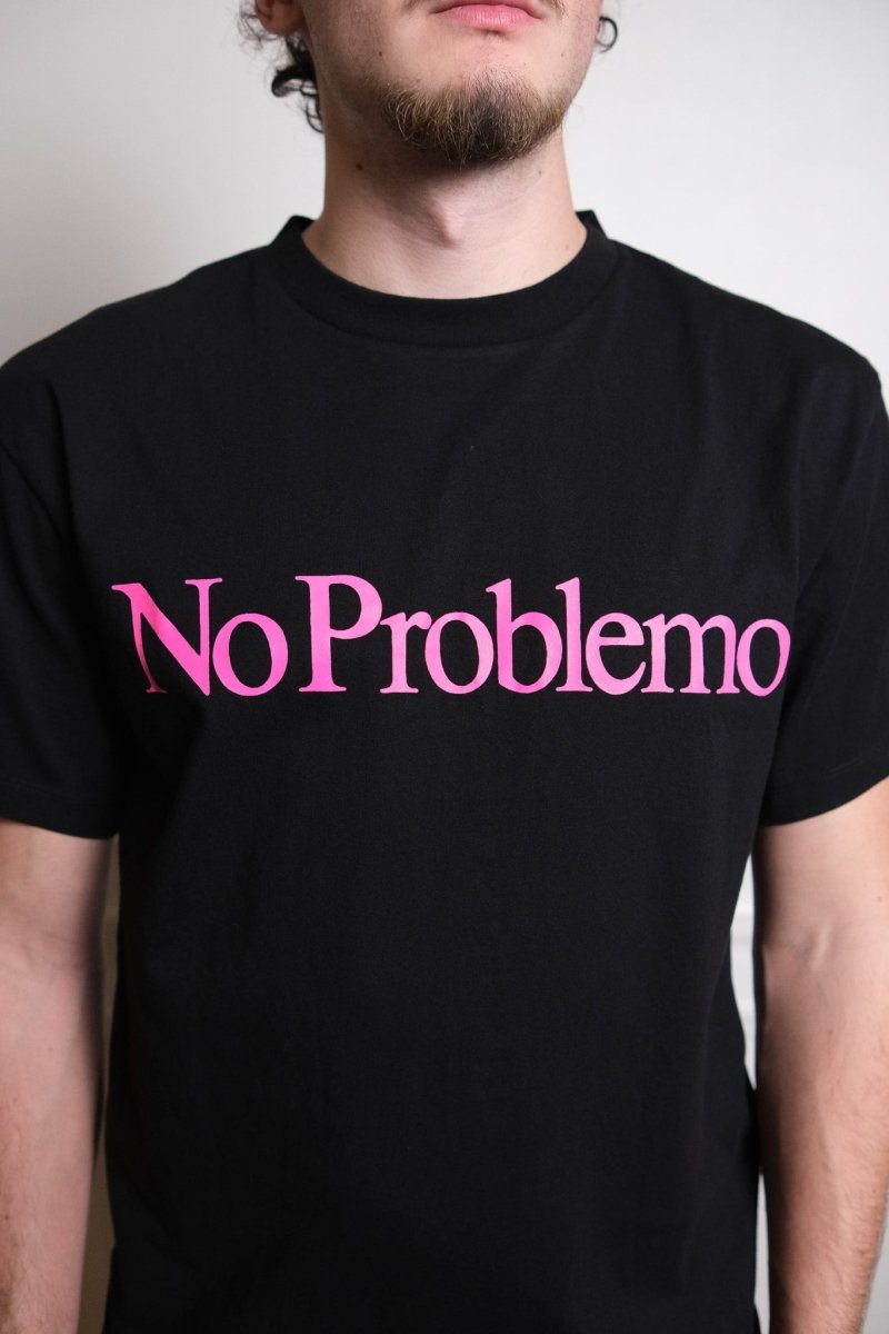 Détail du graphique No Problemo classique sérigraphié sur fond noir — photo 3