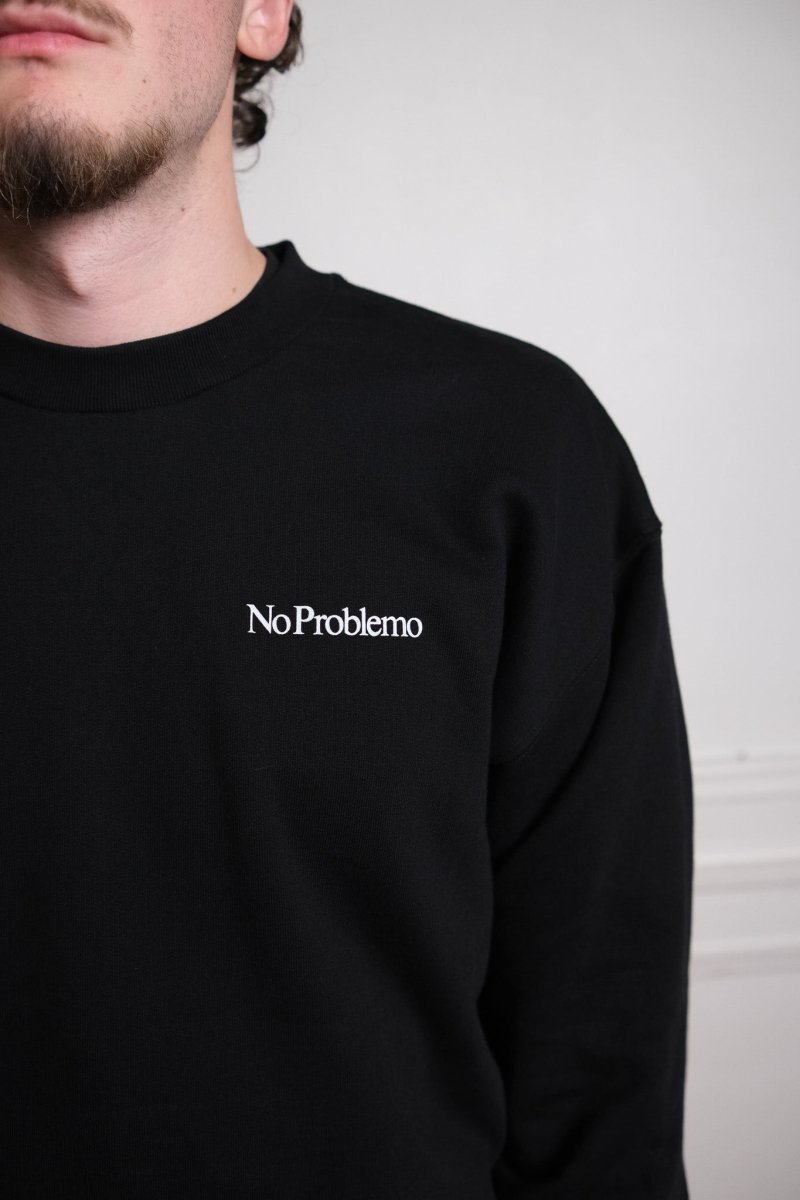 Détail logo Mini Problemo brodé poitrine sweatshirt Aries