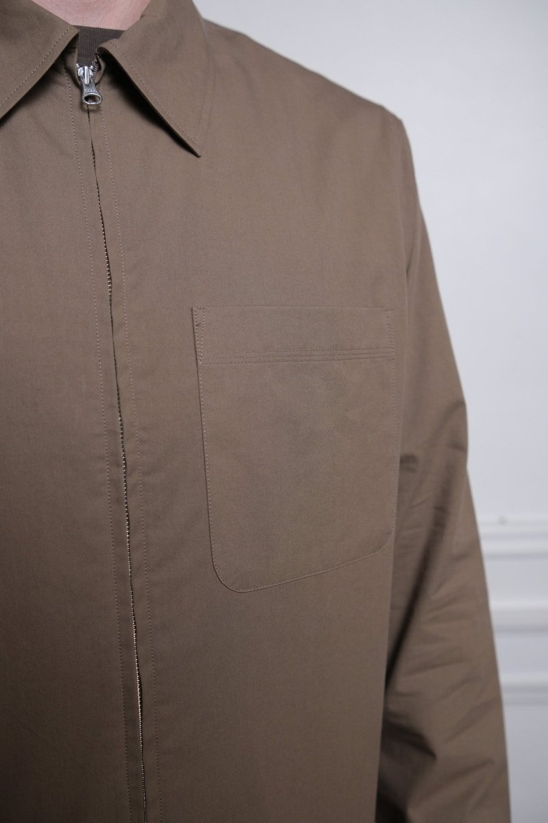 Détail triple surpiqûre et zip YKK Zip Shirt Another Aspect JPN — photo 3