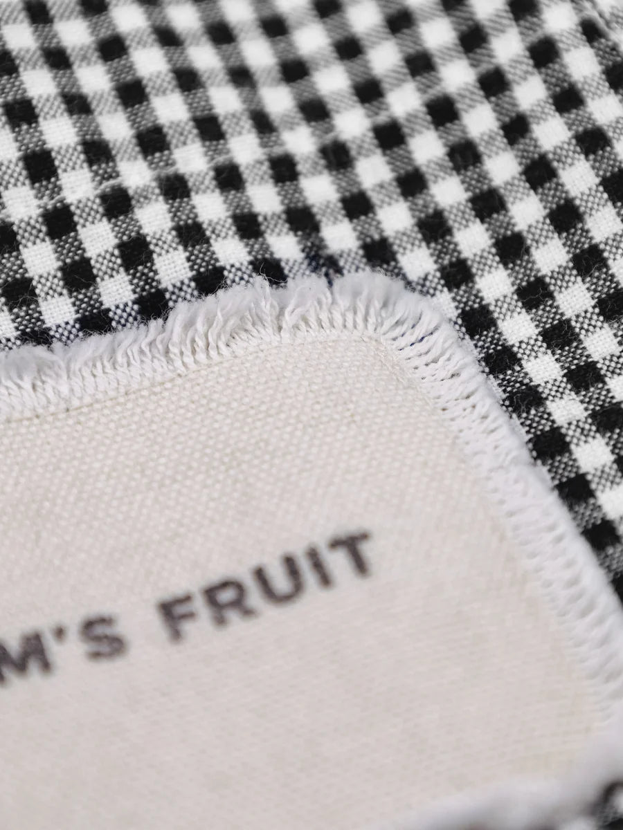 Détail de l'étiquette canvas distressed de la Distressed Farmer's Shirt LS Bram's Fruit black — photo 4