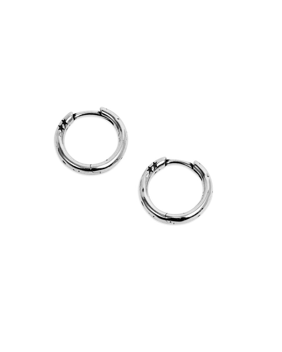 SLIM HOOPS - Silver TWO JEYS - vue de face
