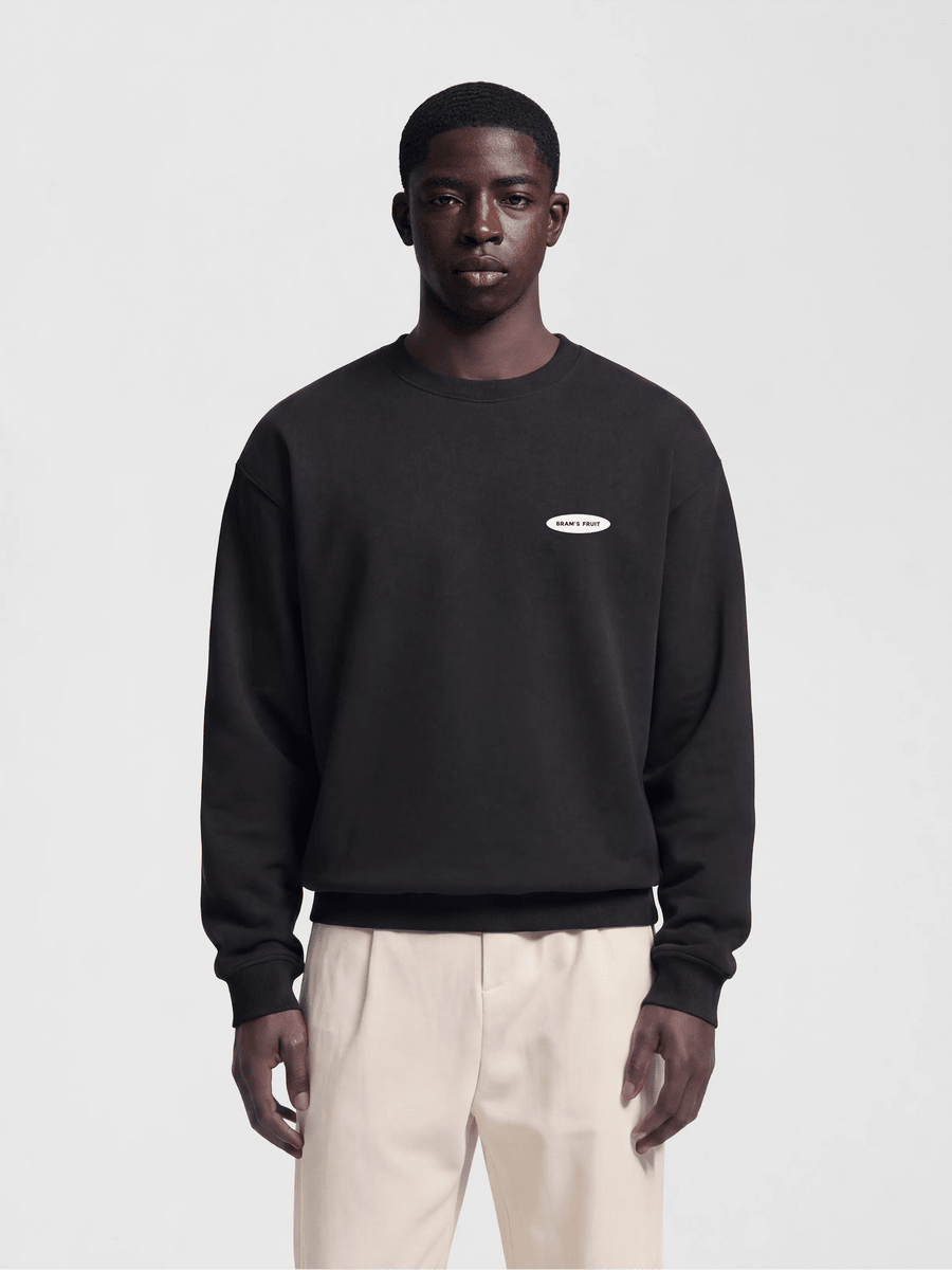 F*ck Off I'm Gardening Crewneck Bram's Fruit black, détail artwork devant