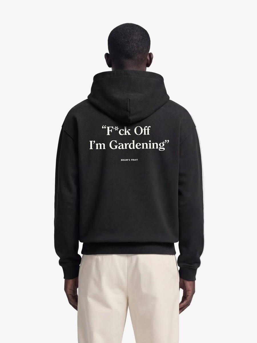 F*ck Off I'm Gardening Hoodie Bram's Fruit black, vue de dos