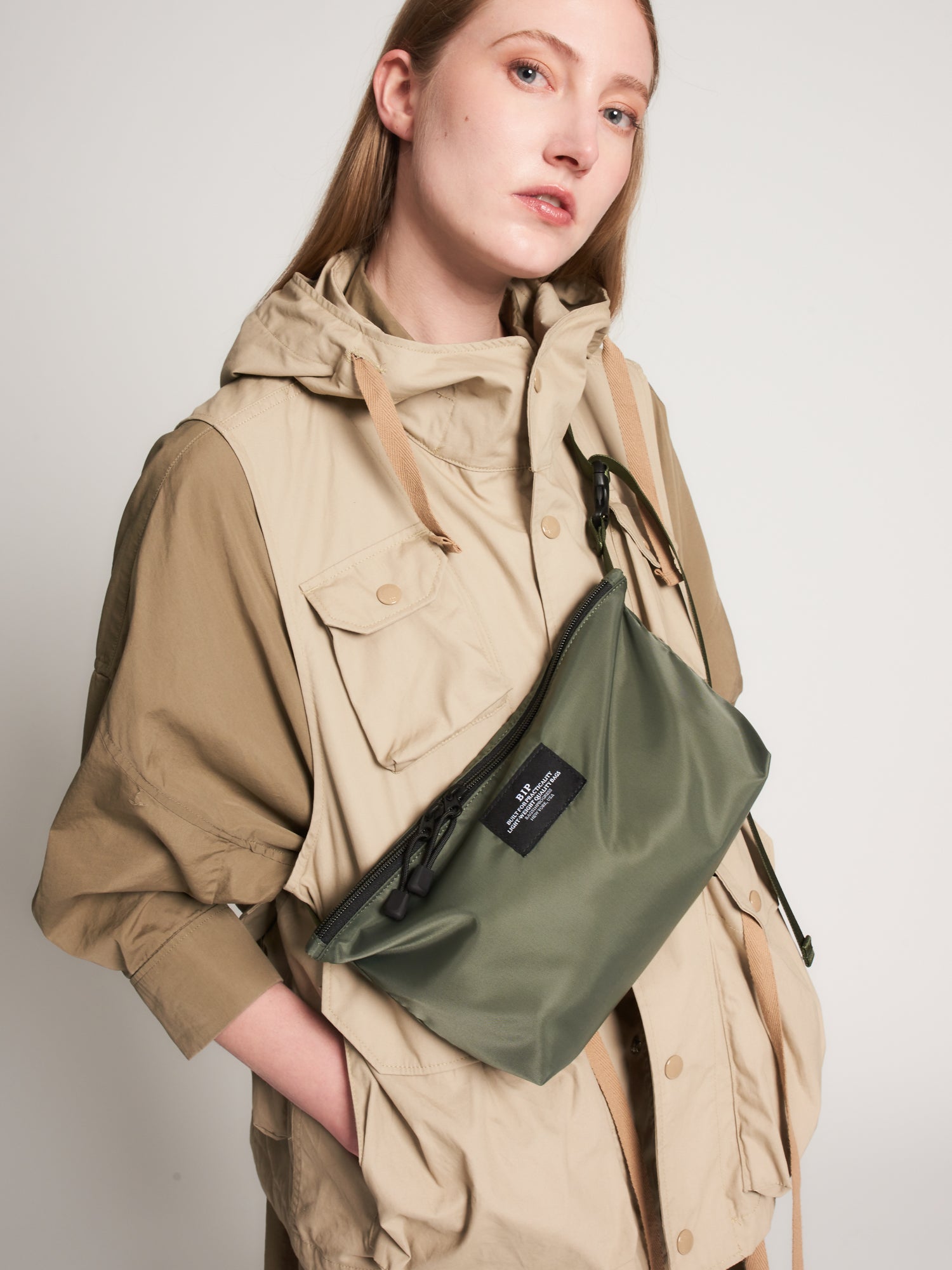 Fannypack Crossbody J - Khaki Green - Aura