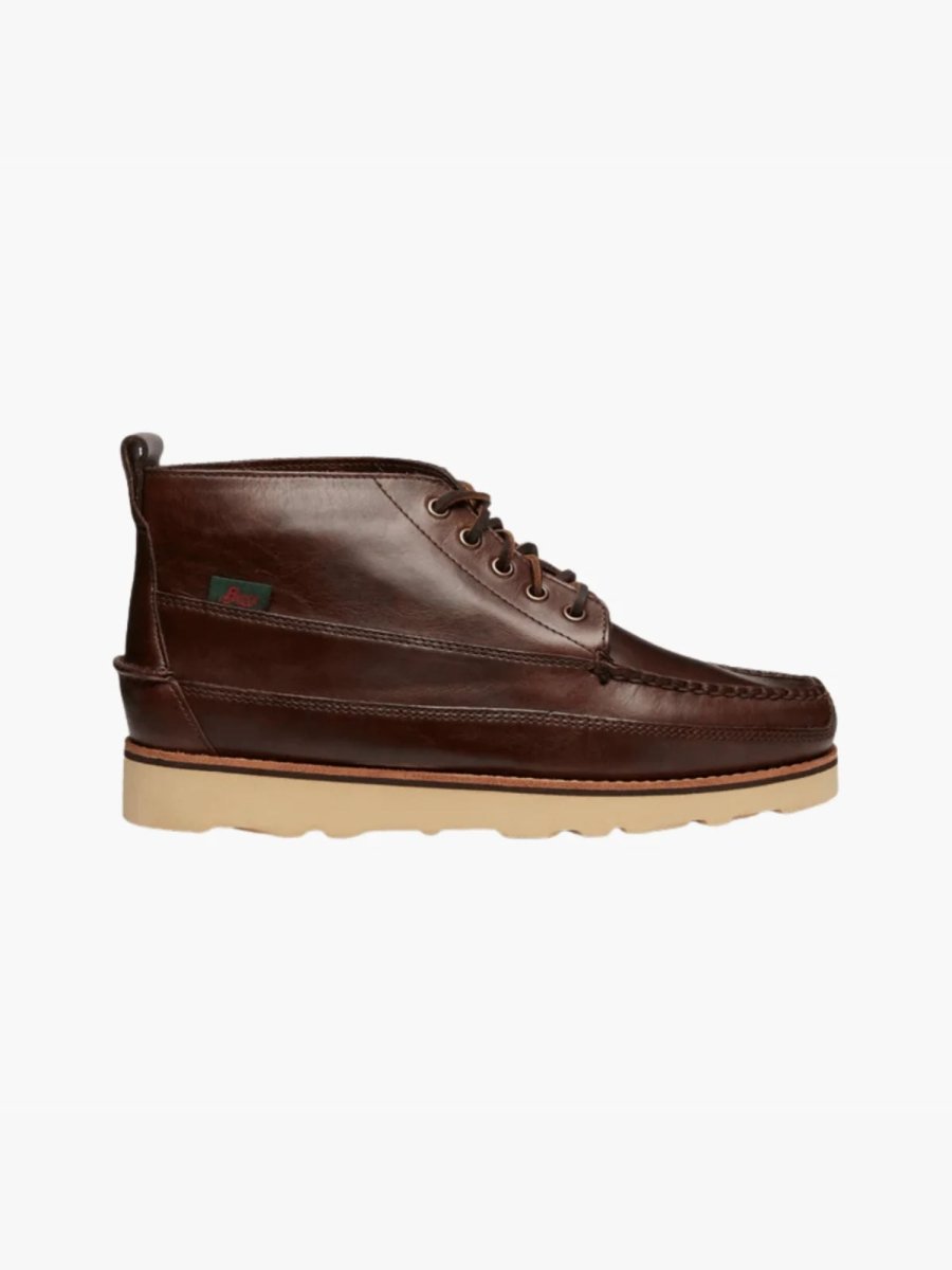 CAMP MOC III RANGER - Chocolate G.H.BASS - détail coutures
