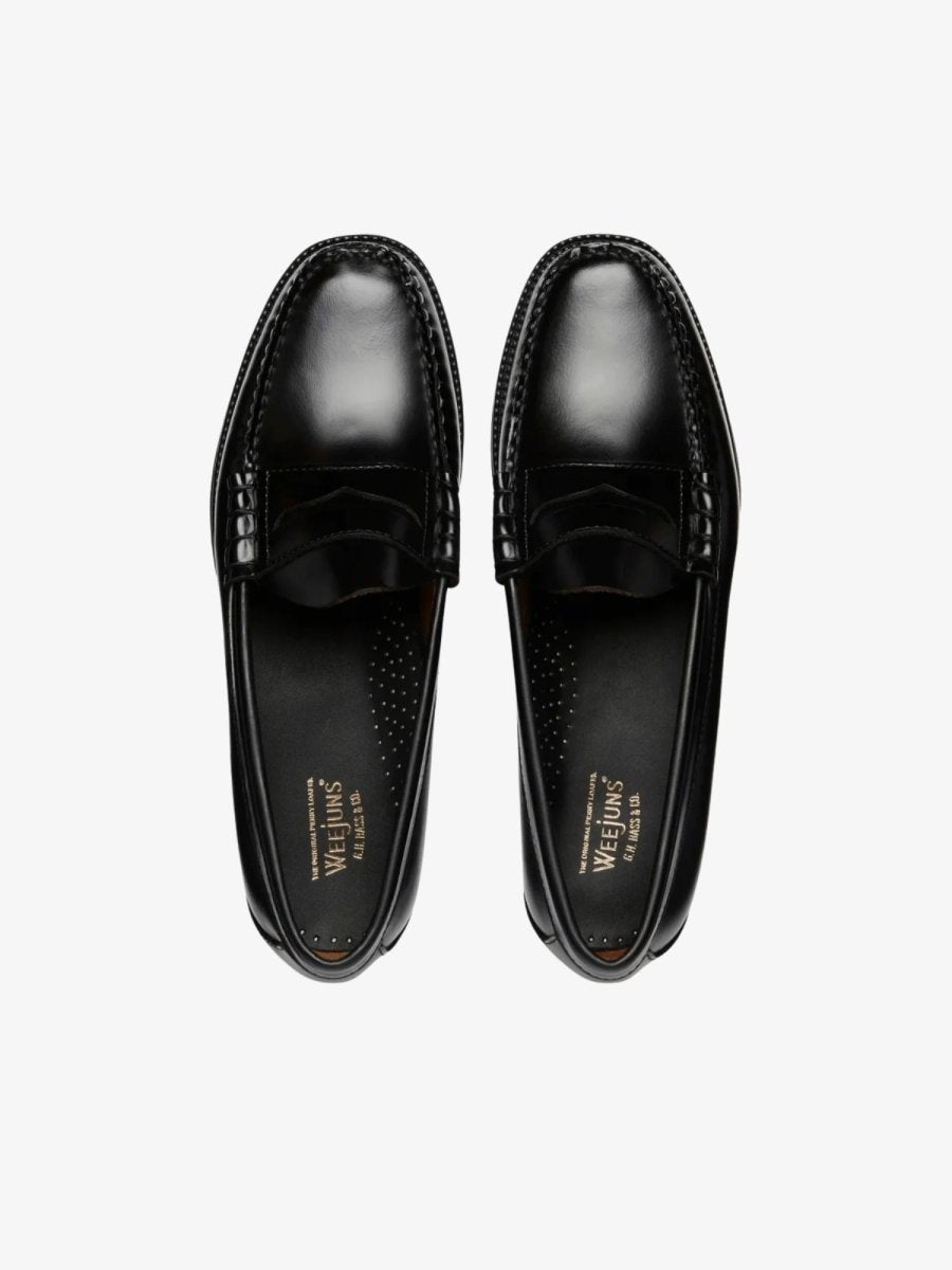 WEEJUN HERITAGE LARSON MOC PEN - Black G.H.BASS - vue de profil