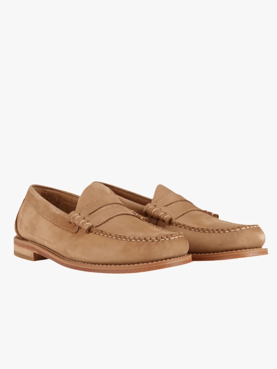 WEEJUN HERITAGE PENNY NUBUCK - Natural G.H.BASS - vue de face — photo 1