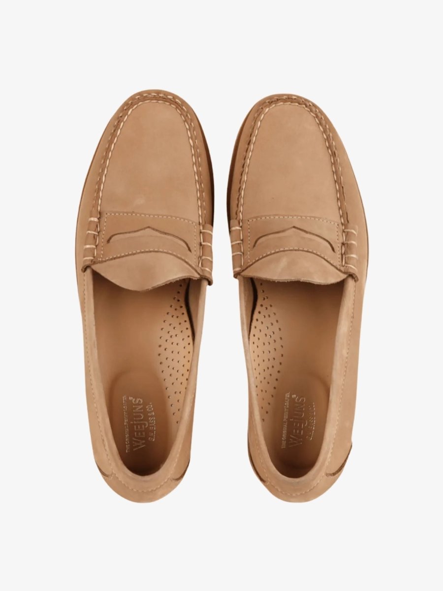 WEEJUN HERITAGE PENNY NUBUCK - Natural G.H.BASS - vue de profil — photo 2