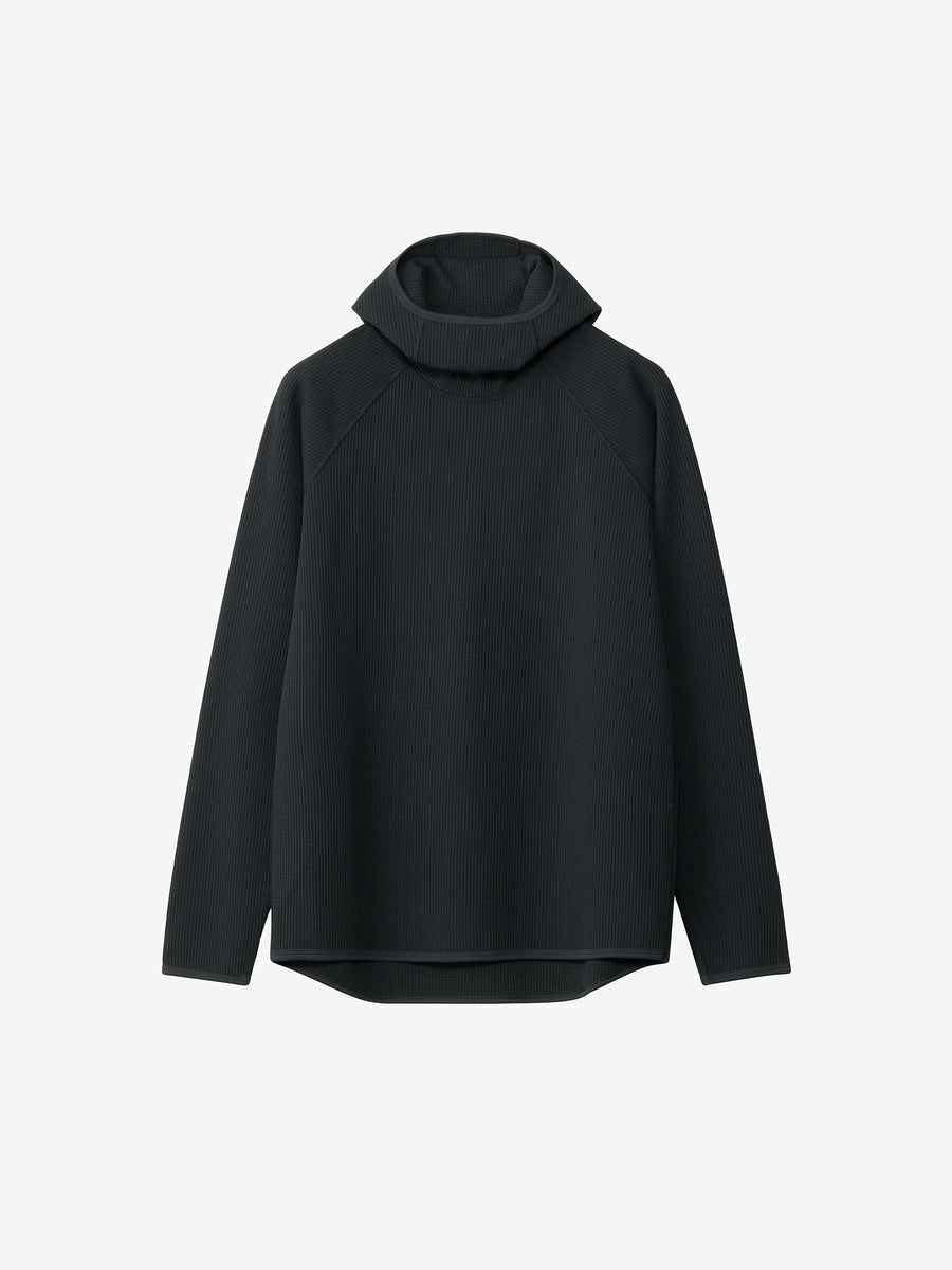 WF LIGHT L/S HOODIE - Black GOLDWIN - packshot de face