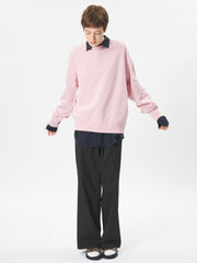 BAGGY STRAIGHT PANTS - Black GOLDWIN - vue de face portée