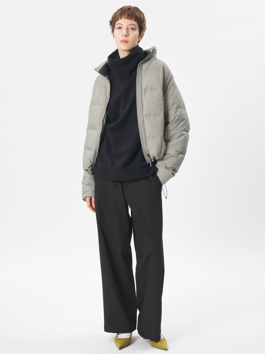 BAGGY STRAIGHT PANTS - Black GOLDWIN - vue pleine longueur portée