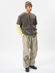 FIELD PANTS - Woody Beige GOLDWIN - vue de face portée