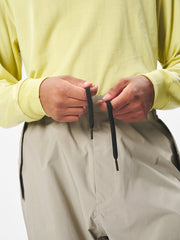 FIELD PANTS - Woody Beige GOLDWIN - détail taille élastiquée et cordon