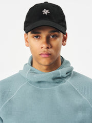 GOLDWIN LOGO COTTON CAP - Black GOLDWIN - vue de face portée