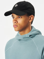 GOLDWIN LOGO COTTON CAP - Black GOLDWIN - vue de profil portée