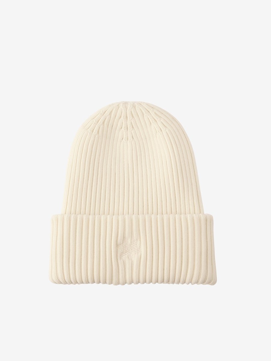GOLDWIN LOGO KNIT CAP - Ivory GOLDWIN - vue de face