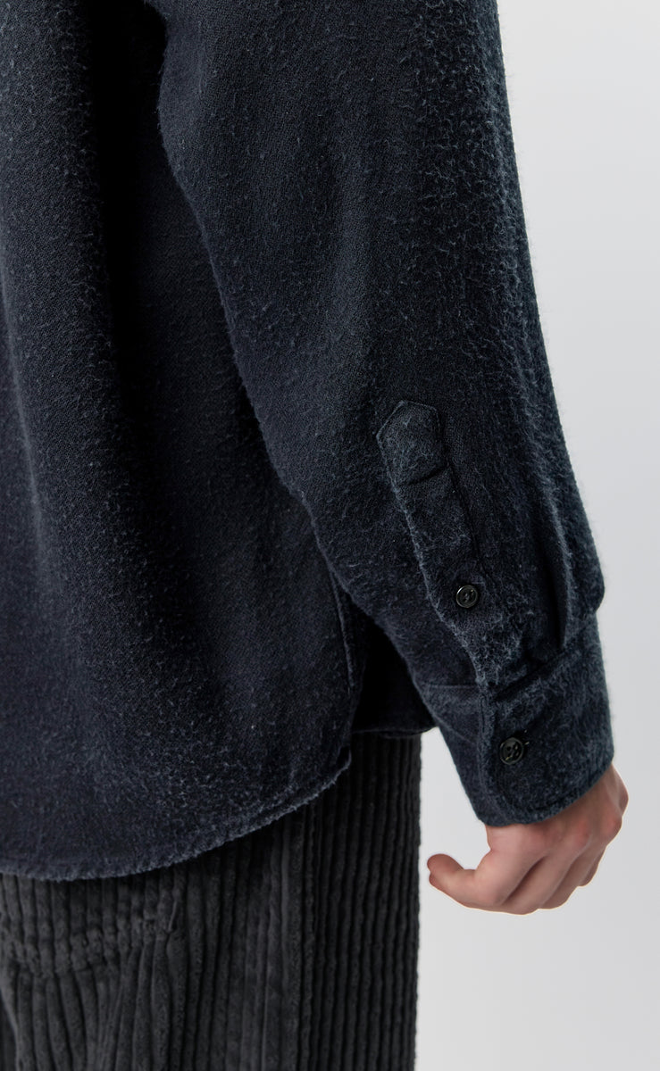 mfpen Gambler Shirt - Black Fuzz Tencel - Aura Store - vue 4 — photo 4