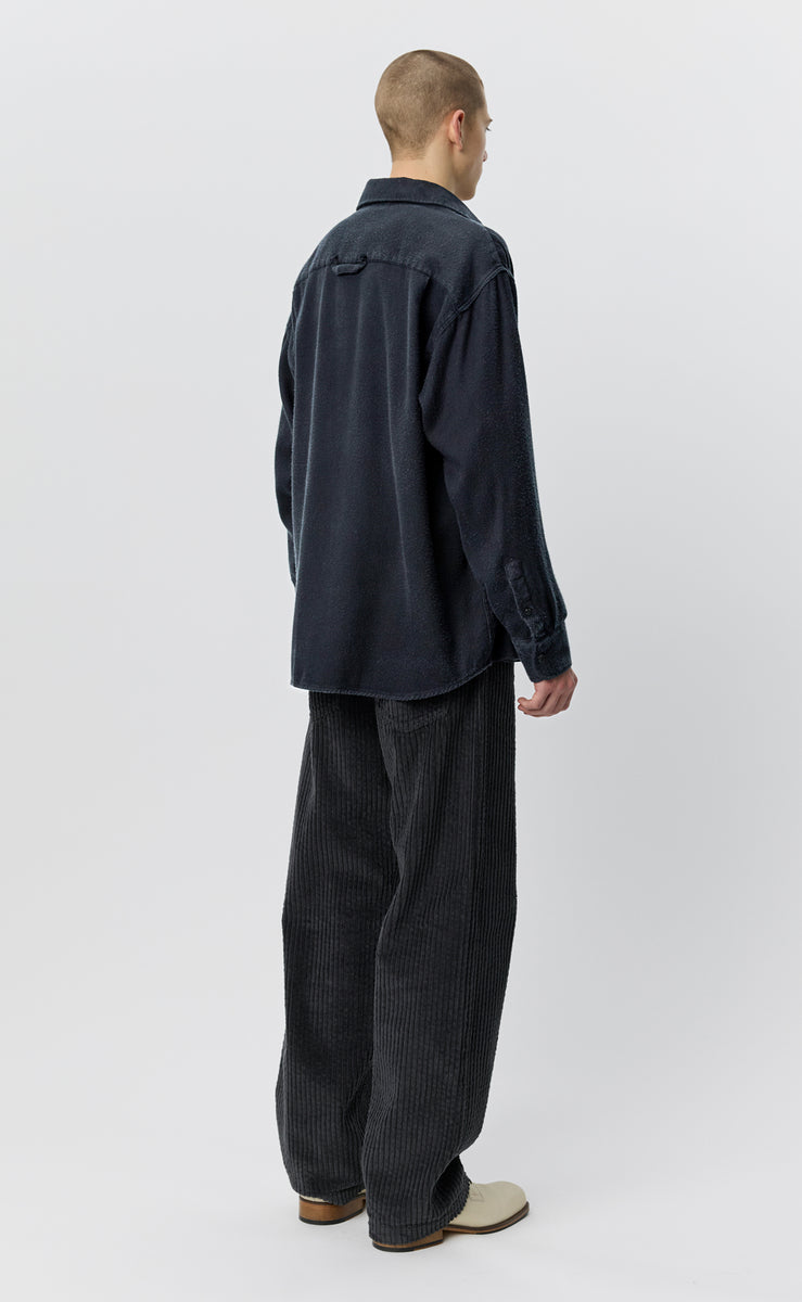 mfpen Gambler Shirt - Black Fuzz Tencel - Aura Store - vue 3 — photo 3