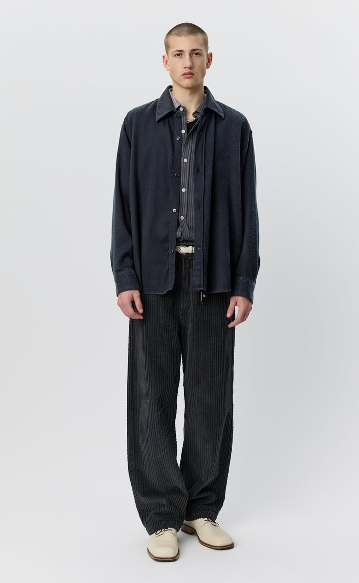 mfpen Gambler Shirt - Black Fuzz Tencel - Aura Store - vue 1