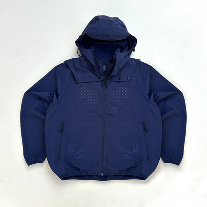 Removable Hood breathable jacket - Atlantic - Aura