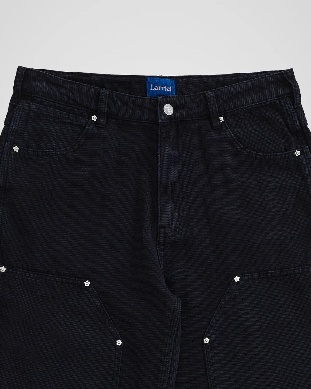 Double knee carpenter pant - Used black - Aura