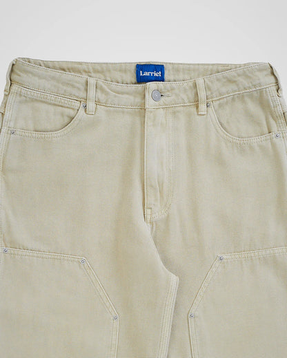 Double knee carpenter pant - Used Natural - Aura