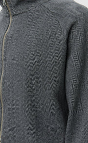 mfpen Leisure Zip Up - Grey Herringbone - Aura Store - vue 6