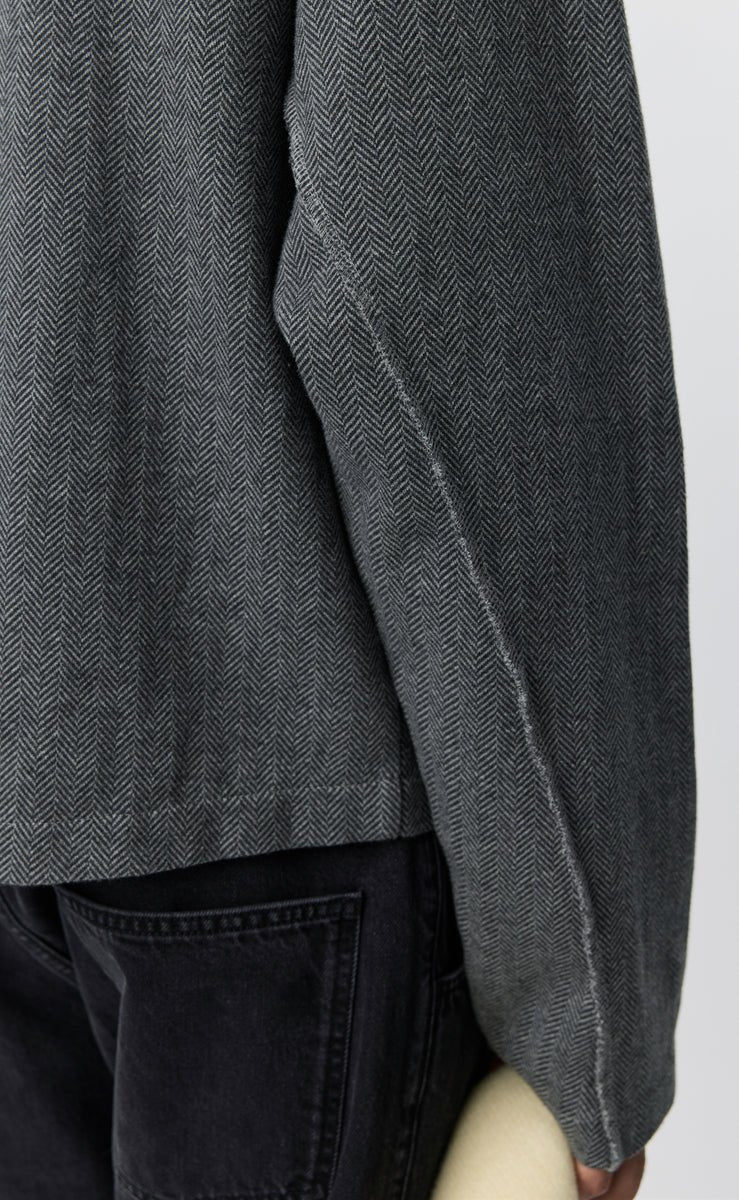 mfpen Leisure Zip Up - Grey Herringbone - Aura Store - vue 7