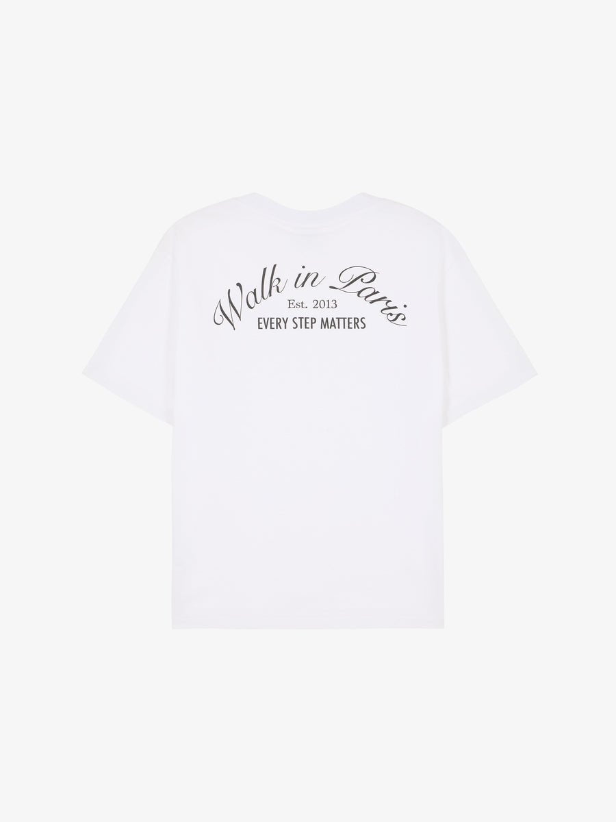 Le t-shirt Signature blanc - Walk in Paris - Aura Store - vue 2