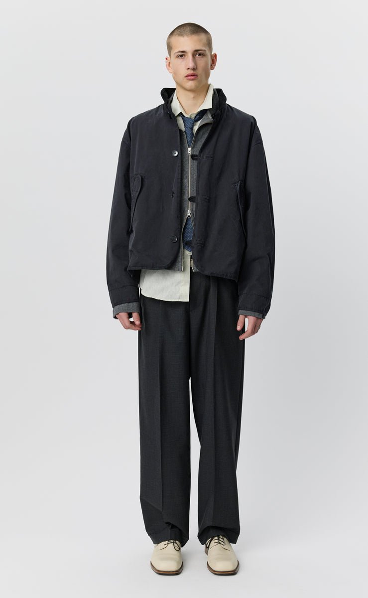 mfpen Liner Jacket - Dusty Black Dense Cotton - Aura Store - vue 1