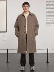 Car Coat Raglan Museum Garments beige chiné, vue 1