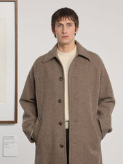 Car Coat Raglan Museum Garments beige chiné, vue 2