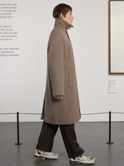 Car Coat Raglan Museum Garments beige chiné, vue 3