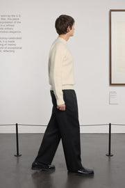 Museum Garments Deck Sweater écru en laine d'agneau mérinos - vue 3