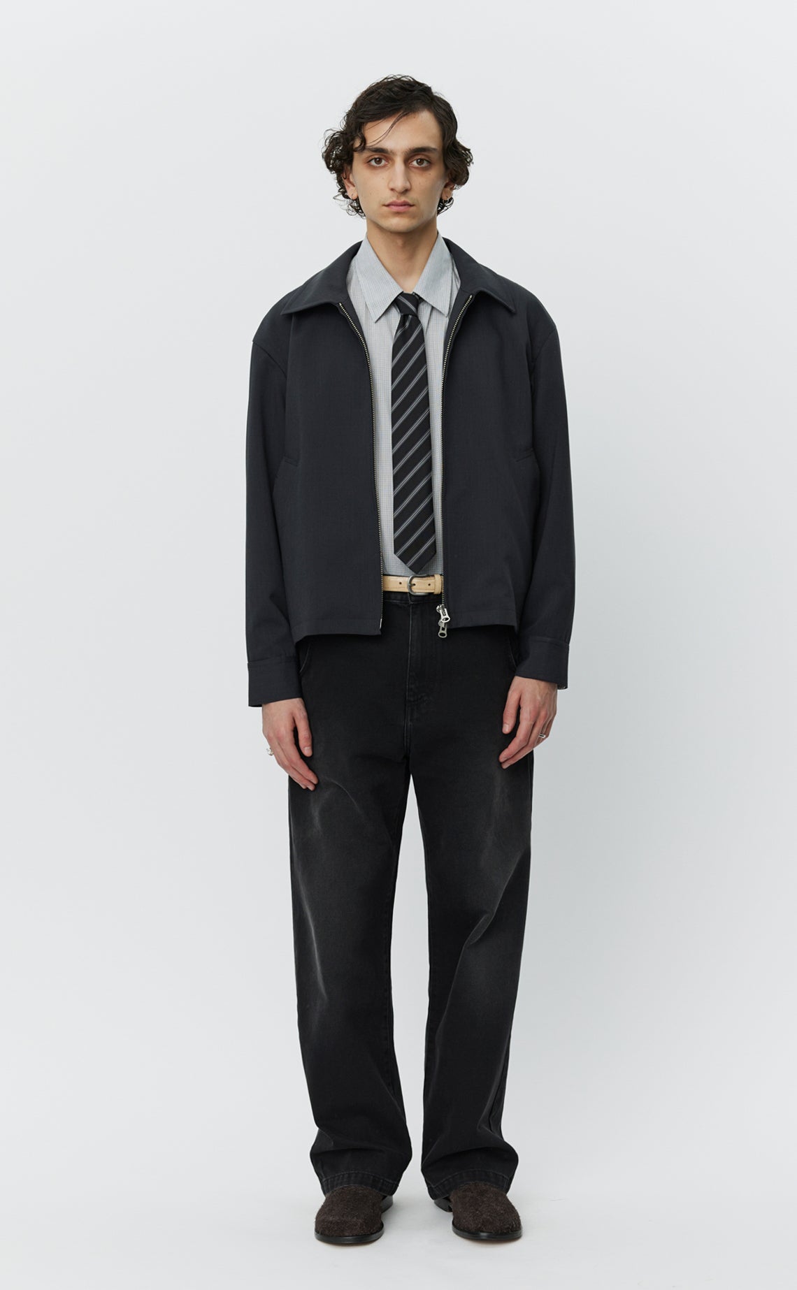 MAIL JACKET - Dark Grey Wool MFPEN