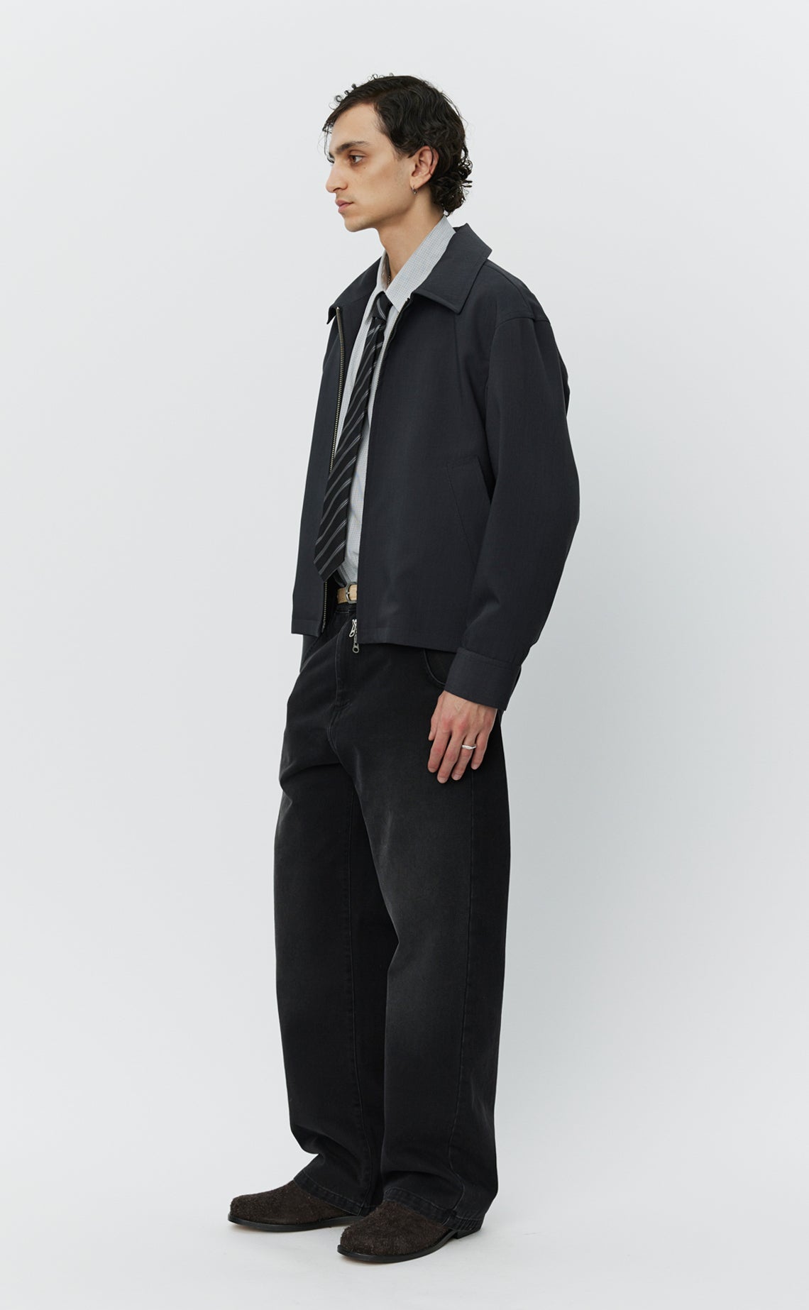 MAIL JACKET - Dark Grey Wool MFPEN