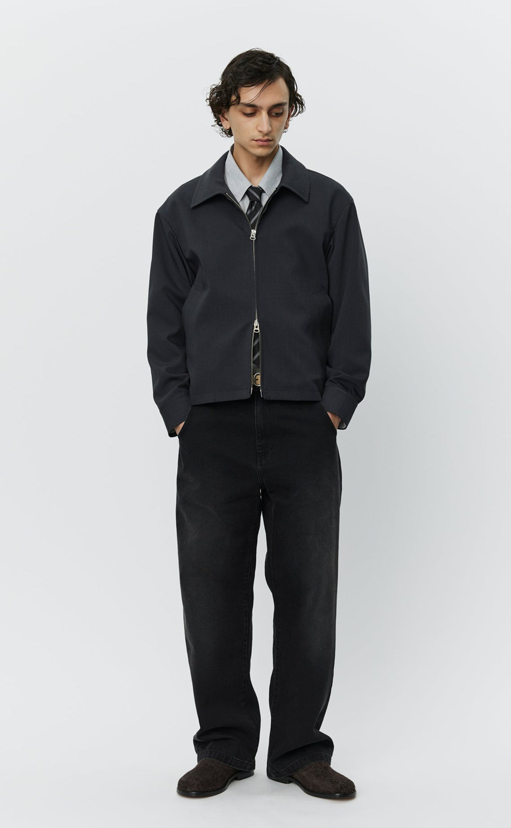 MAIL JACKET - Dark Grey Wool MFPEN