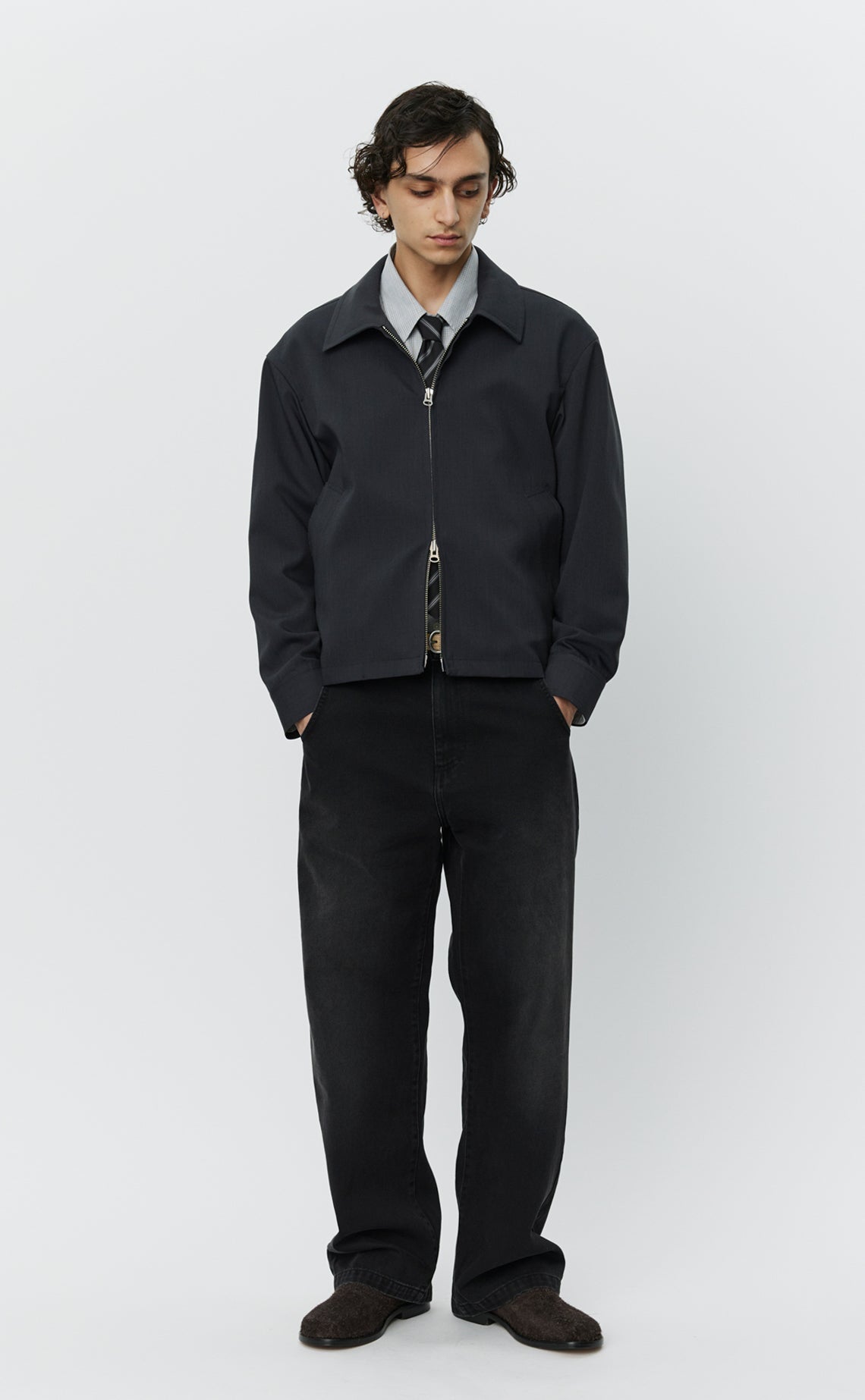 MAIL JACKET - Dark Grey Wool MFPEN