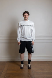  Mannequin portant le t-shirt manches longues No Problemo Ls Tee blanc