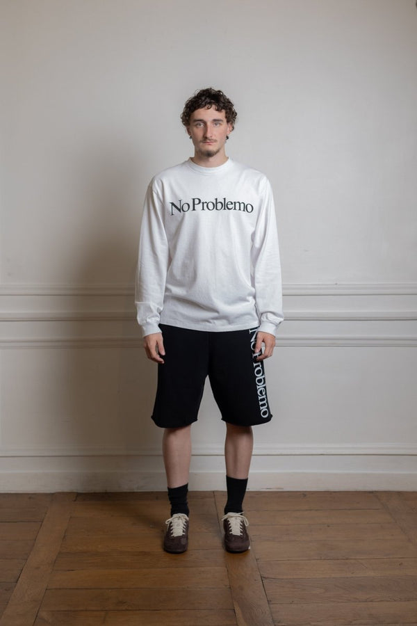 No Problemo LS Tee White